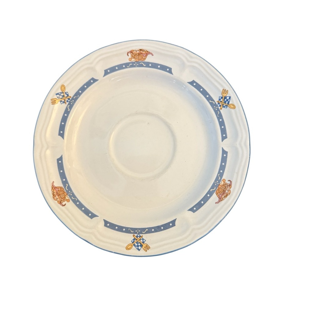 Newcor Stoneware Kitchen Kow Saucer Set of 8